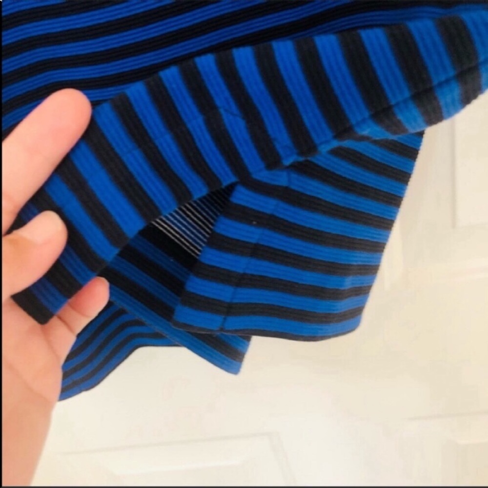 Madewell Blue/Black Striped Top - Like New! - Picture 6 of 13